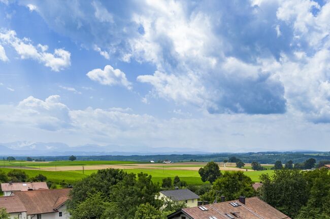 Drohne: Bergblick