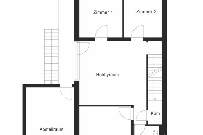 Potentielles Gartengeschoss nach Umbau