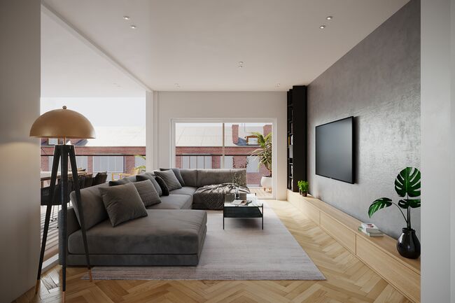 Visualisierung Wohnzimmer DG