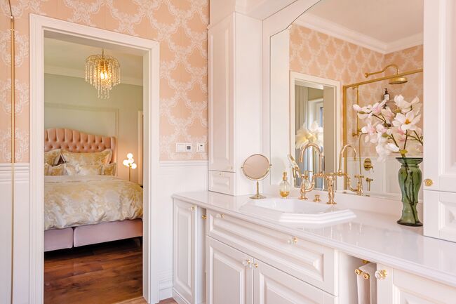 Schlafzimmer mit Bad en Suite